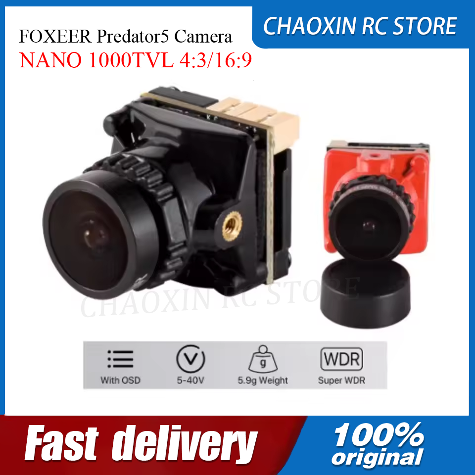 Fpv Drone Camera - FOXEER Predator5 Kamera NANO 1000TVL 4:3/16:9