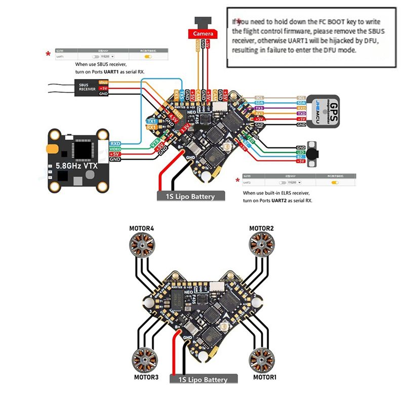 FBIL-F435 NEO 1S AIO Uçuş Kont - Fpv Drone Flight Controller incelemesi ve fiyatı