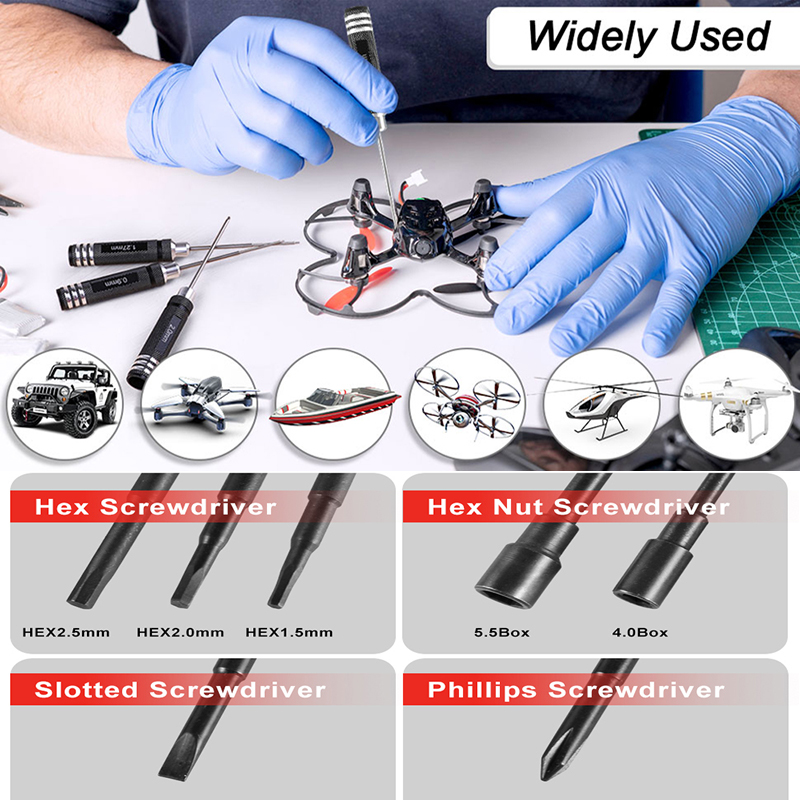 7 Parça 1.5 2.0 2.5mm RC Hex T - Fpv Drone Tool Kit incelemesi ve fiyatı
