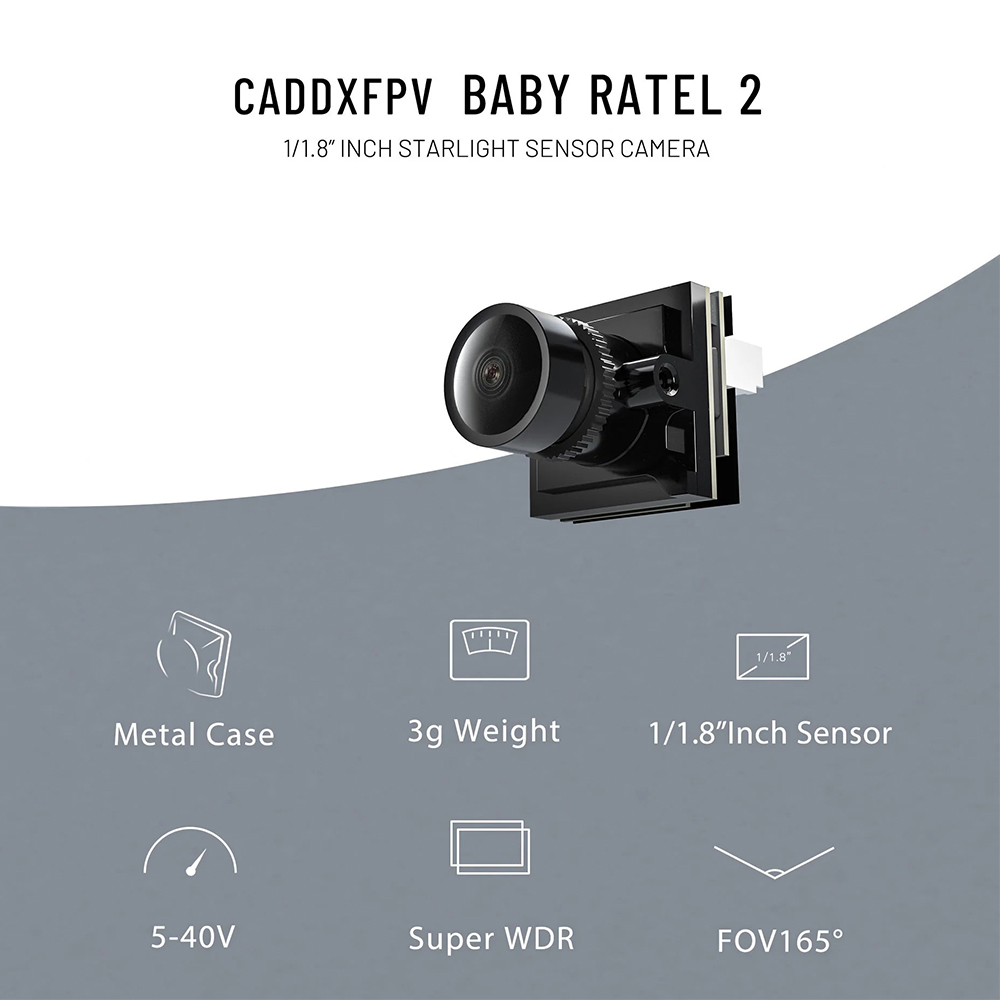 CADDX Mikro FPV Kamera Ratel 2 - Fpv Drone Camera incelemesi ve fiyatı