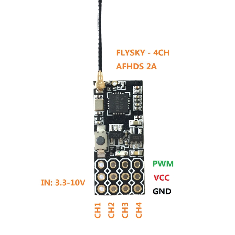 Flysky FS2A Mini Alıcı 4CH AFH - Fpv Drone Battery incelemesi ve fiyatı